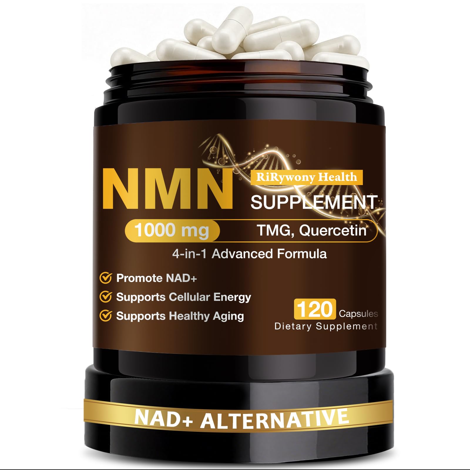 RiRywony Health NMN Supplement 1000mg front view with packaging