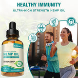 RiRywony Health Organic Hemp Oil 250ml back view