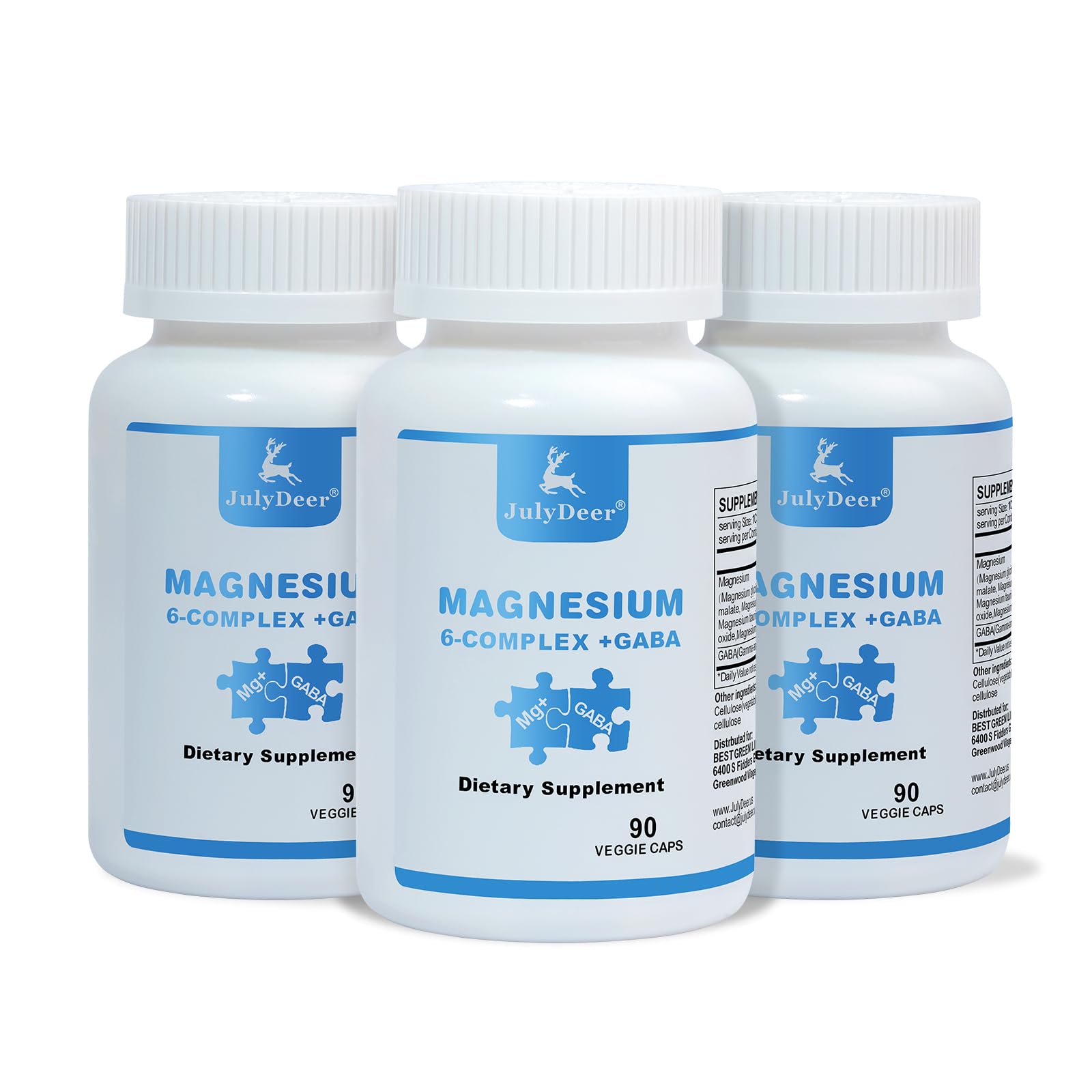 Risabou Magnesium Complex 350mg supplement bottle front view