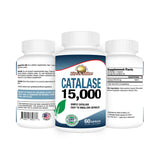 Rise-N-Shine Catalase 15,000 supplement bottle side view