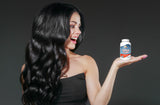 Rise-N-Shine Catalase 15,000 supplement lifestyle scene with a glass of water