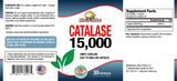 Rise-N-Shine Catalase 15,000 supplement side view of bottle