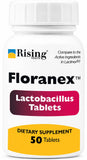 Rising Floranex Probiotic Dietary Supplement Tablets front view