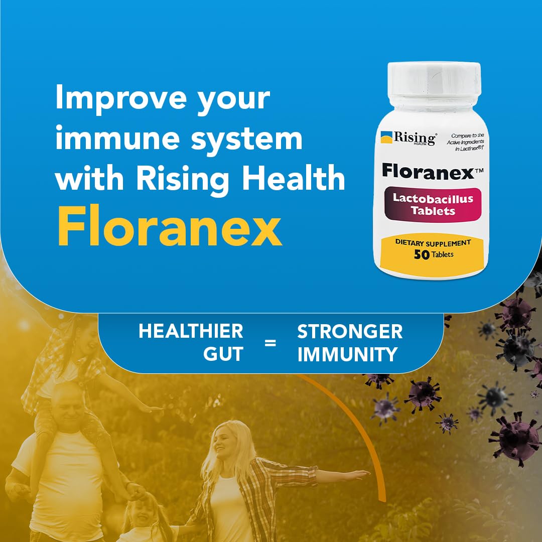Rising Floranex Probiotic Tablets with fruit juice