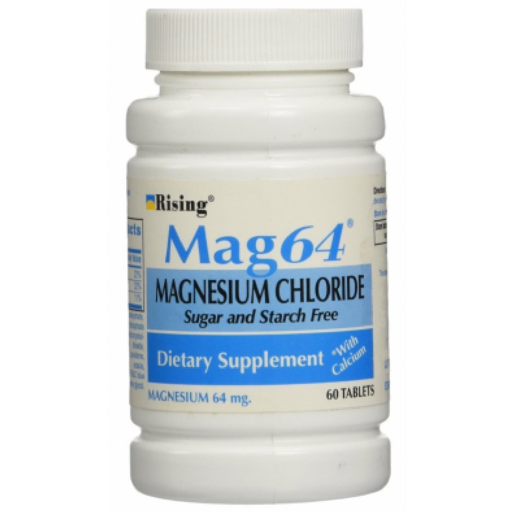 Rising Magnesium Chloride 64 Mg Enteric Coated Tablets front view