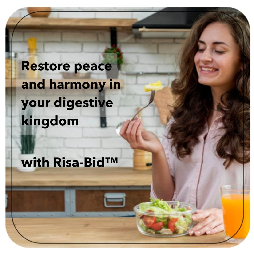 Rising Risa-Bid Probiotic Supplement 60 Capsules with ingredients list