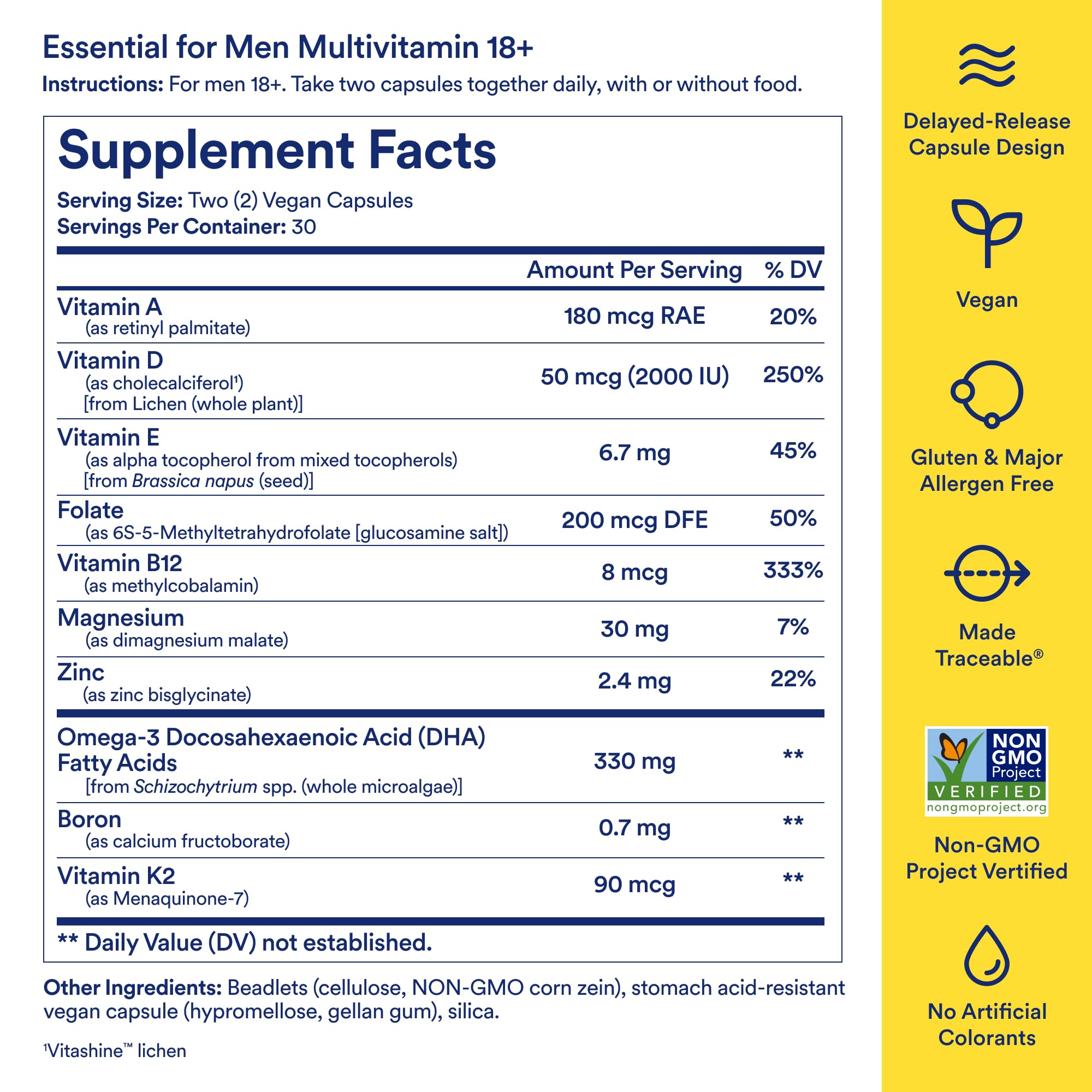 Ritual Essential for Men Multivitamin 18+ capsule close-up