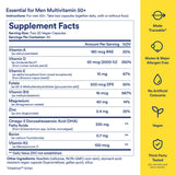Ritual Essential for Men Multivitamin 50+ side view of the bottle
