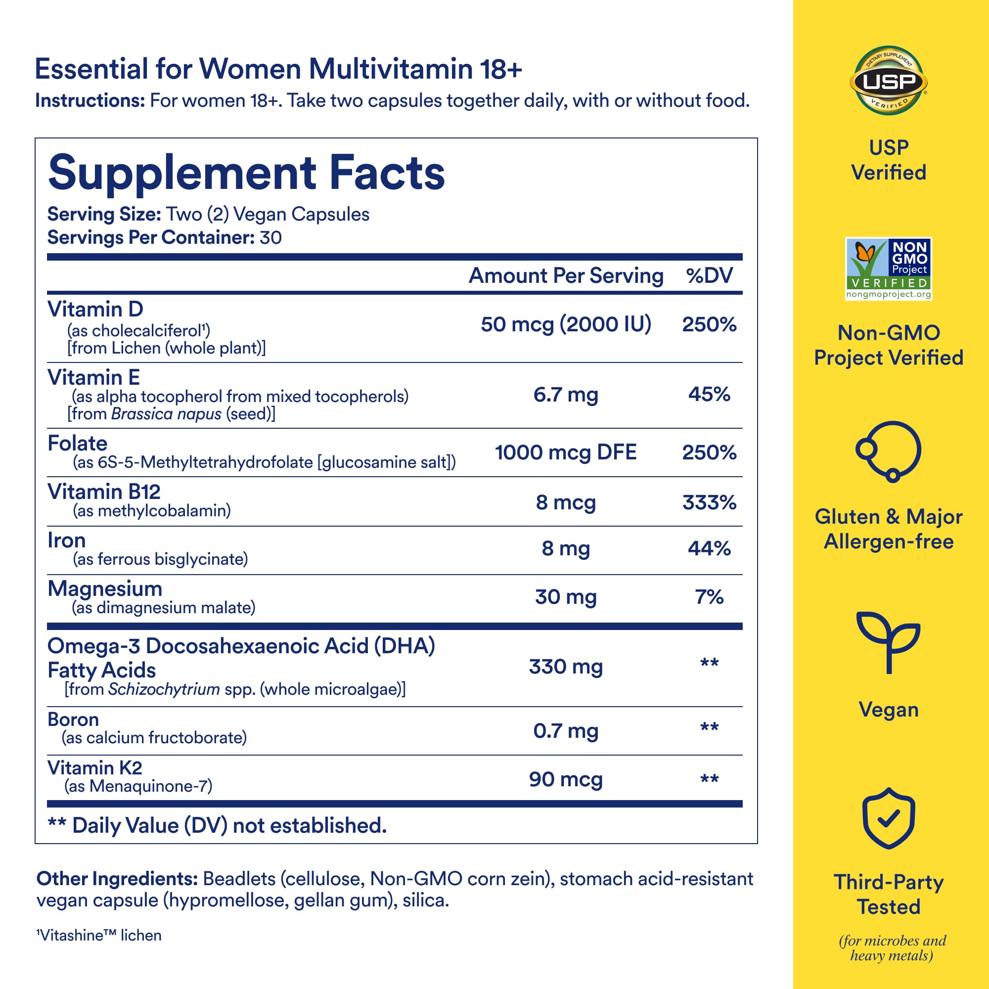 Ritual Essential for Women Multivitamin 18+ capsule in hand