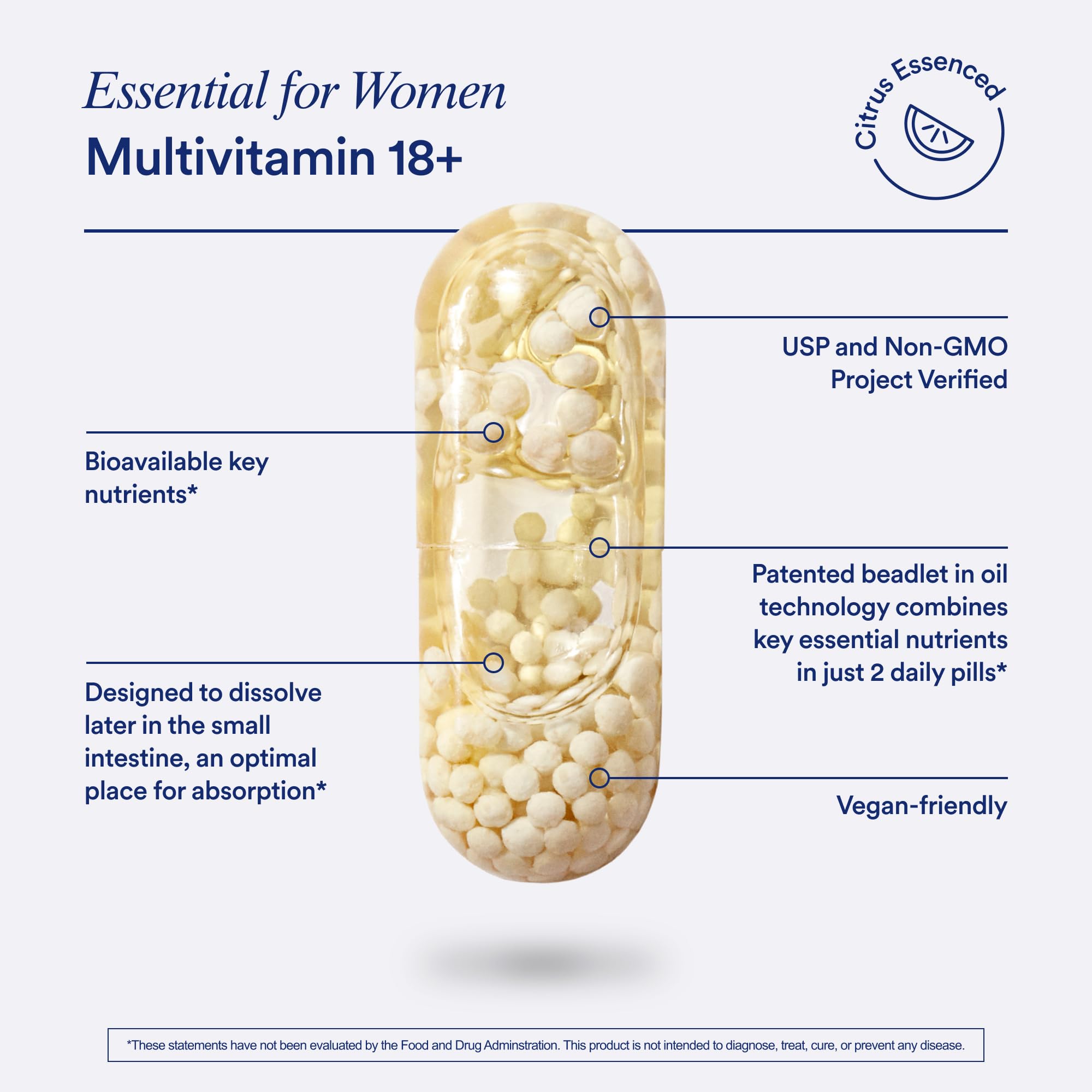 Ritual Essential for Women Multivitamin 18+ capsules on a white background