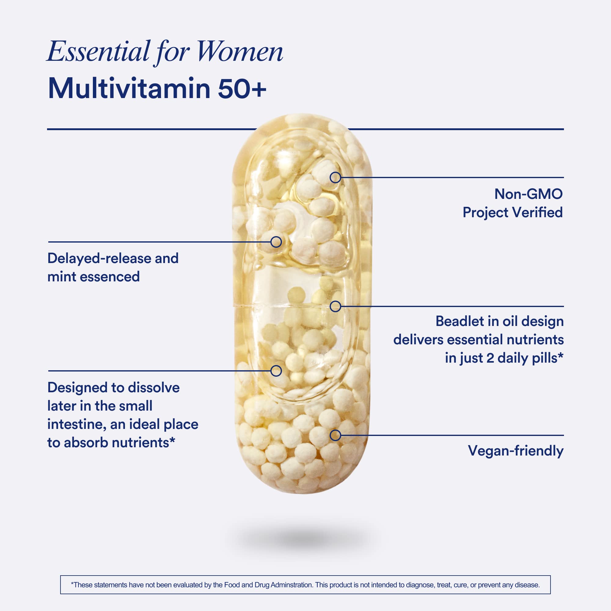 Ritual Essential for Women Multivitamin 50+ bottle with mint tab