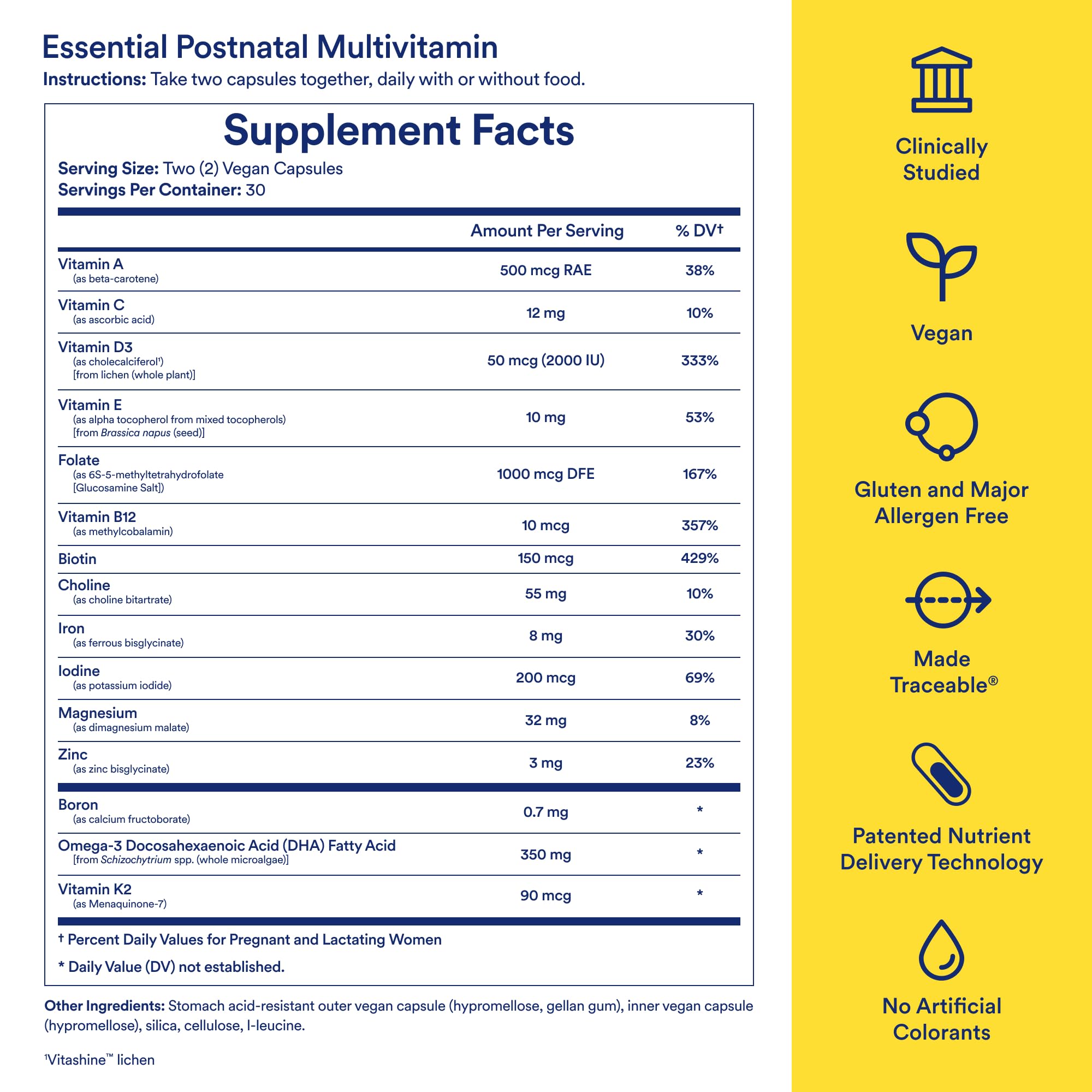 Ritual Essential for Women Postnatal Multivitamin capsule close-up