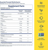 Ritual Essential for Women Prenatal Multivitamin back view with ingredient list