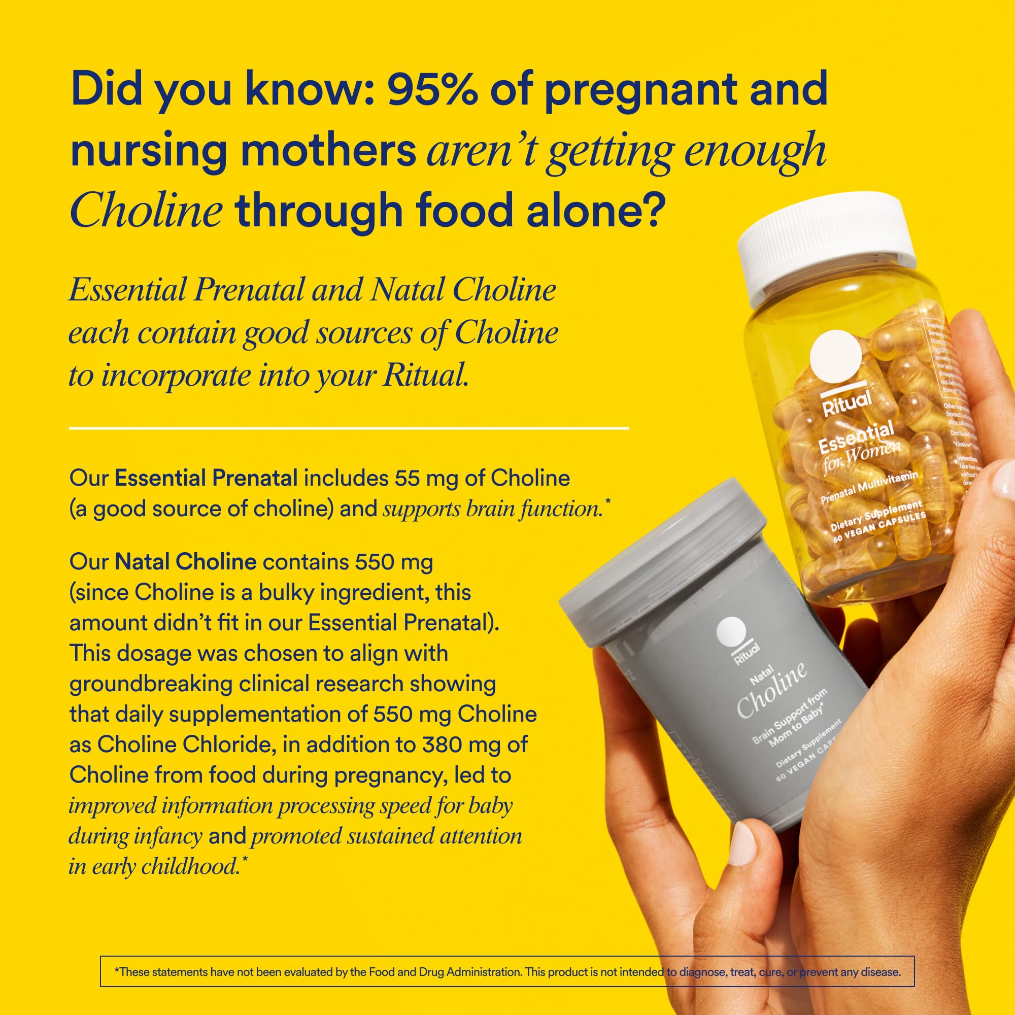 Ritual Essential for Women Prenatal Multivitamin bottle open with capsules