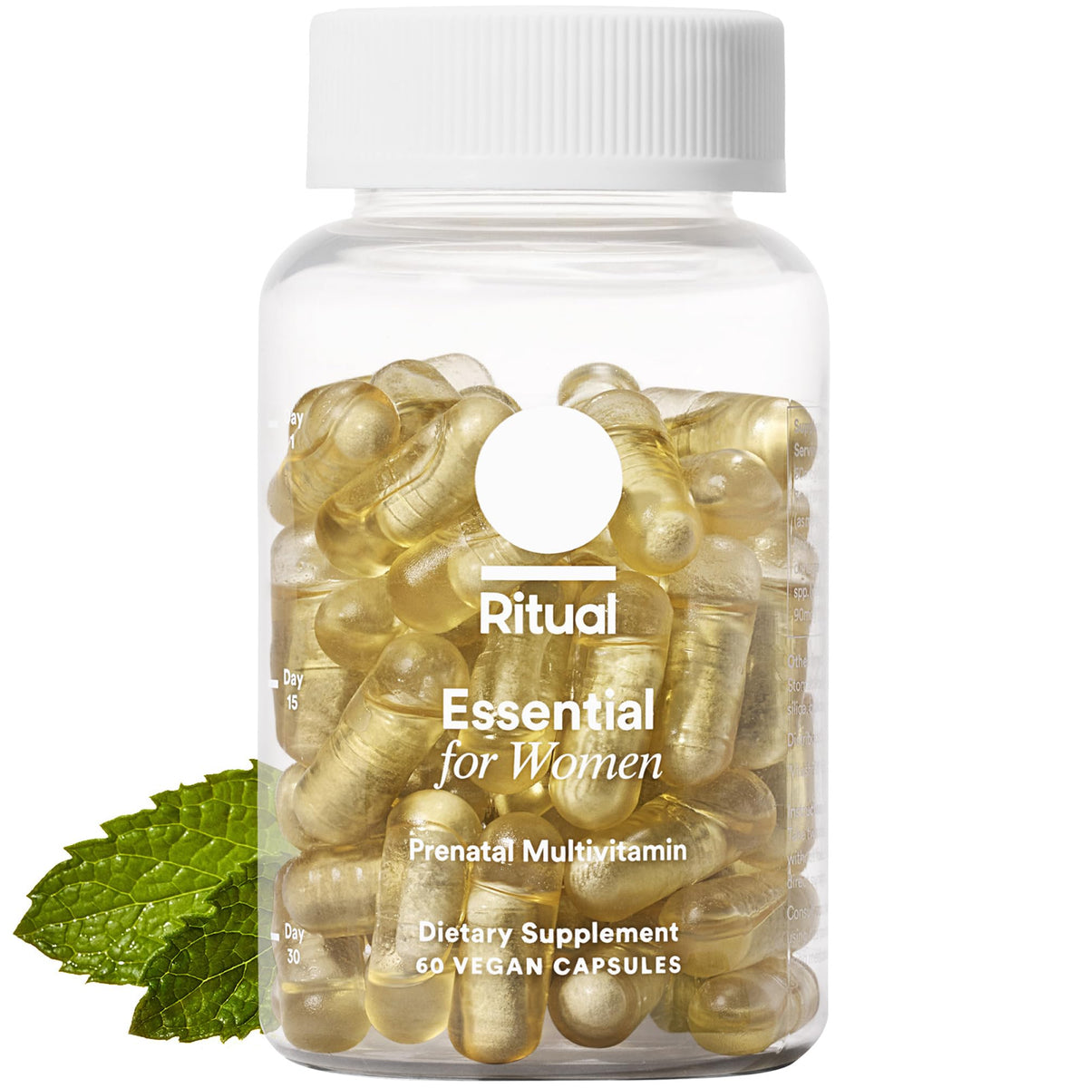 Ritual Essential for Women Prenatal Multivitamin front view with packaging