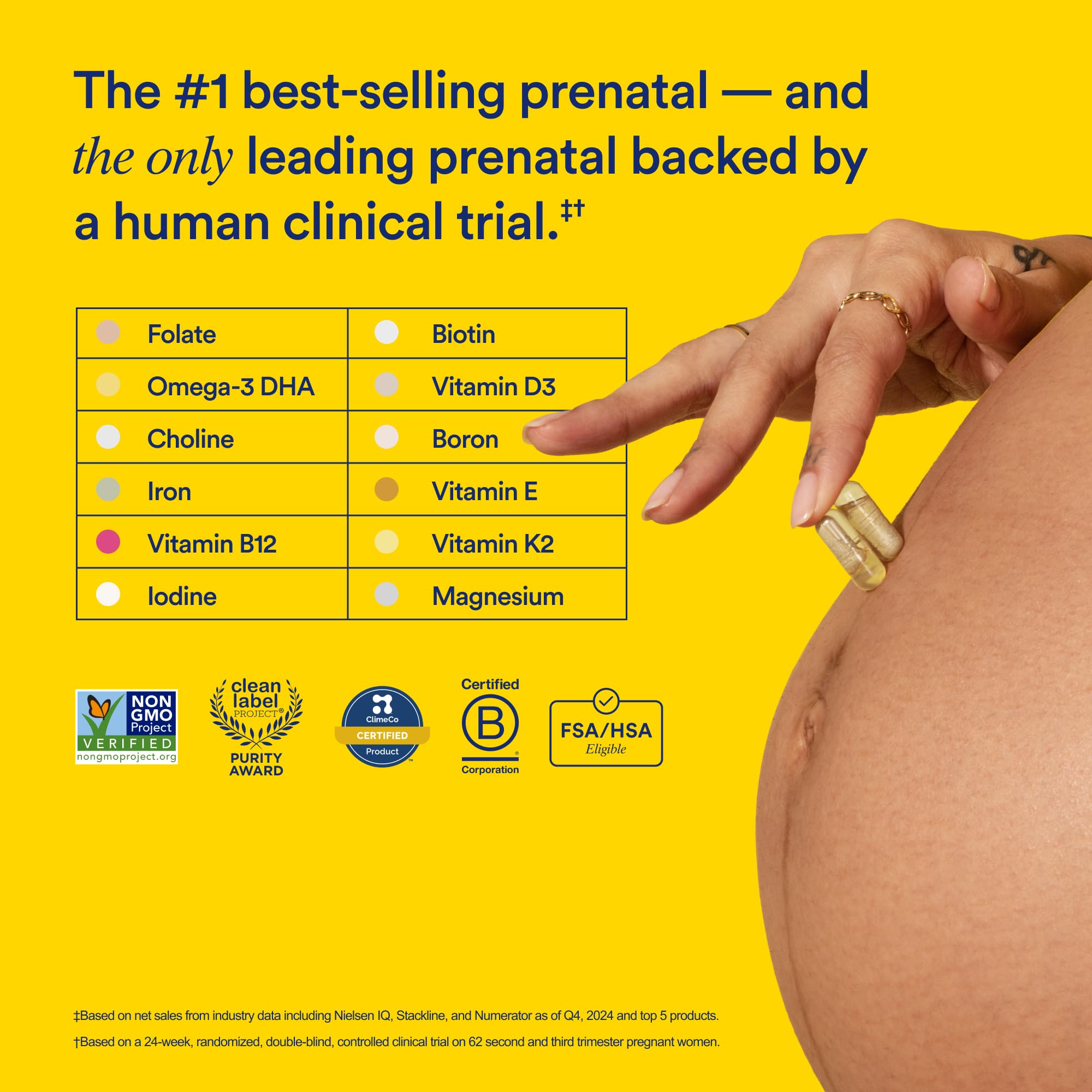 Ritual Essential for Women Prenatal Multivitamin side view showing capsule