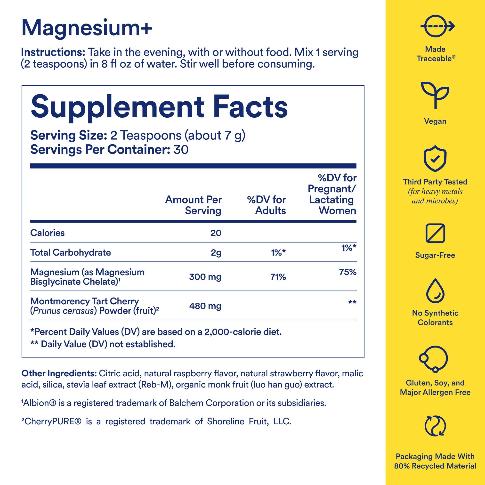 Ritual Magnesium Bisglycinate Capsules packaging with ingredients listed