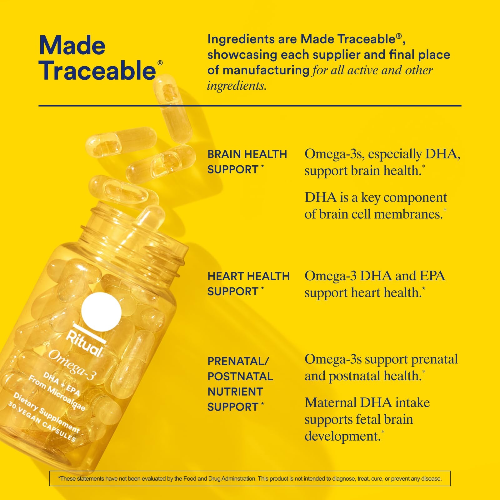Ritual Omega-3 Vegan Supplement ingredients list
