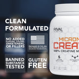 RIVAL NUTRITION Creatine Monohydrate 1361g packaging