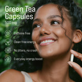 Rivium Green Tea Extract Capsules side view showing capsule details