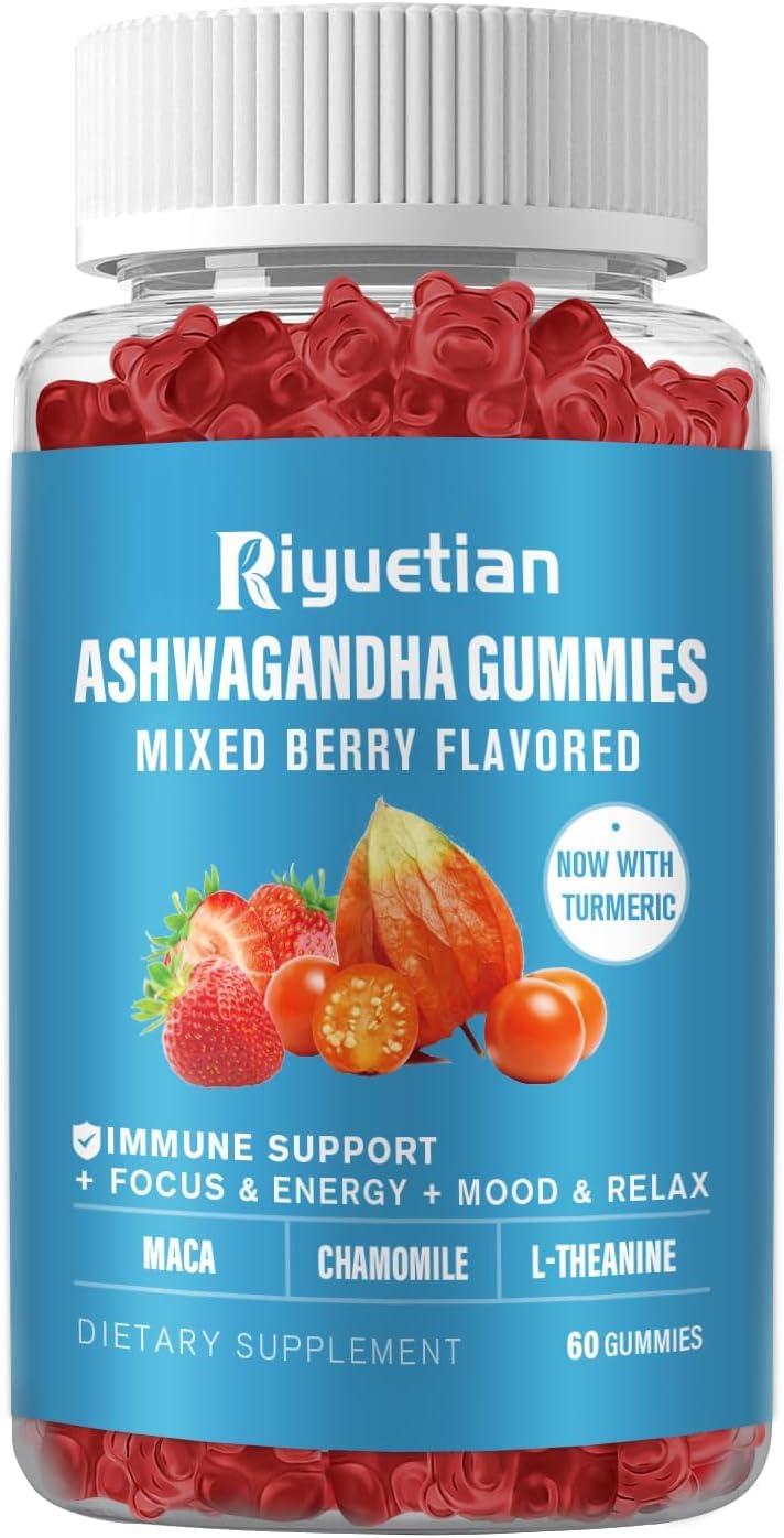 Riyuetian Ashwagandha Gummies close-up of texture