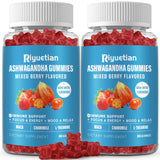 Riyuetian Ashwagandha Gummies front view with packaging