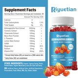 Riyuetian Ashwagandha Gummies side view with ingredients