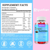 Riyuetian Iron Gummies in a hand for size perspective