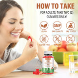 Riyuetian Zinc Gummies 200g lifestyle scene with a glass of water