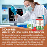 Riyuetian Zinc Gummies back view with ingredients