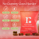 Rizz Multivitamin Gummies back view with nutritional information