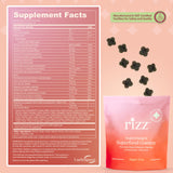 Rizz Spirulina Superfood Gummies lifestyle scene with fruits