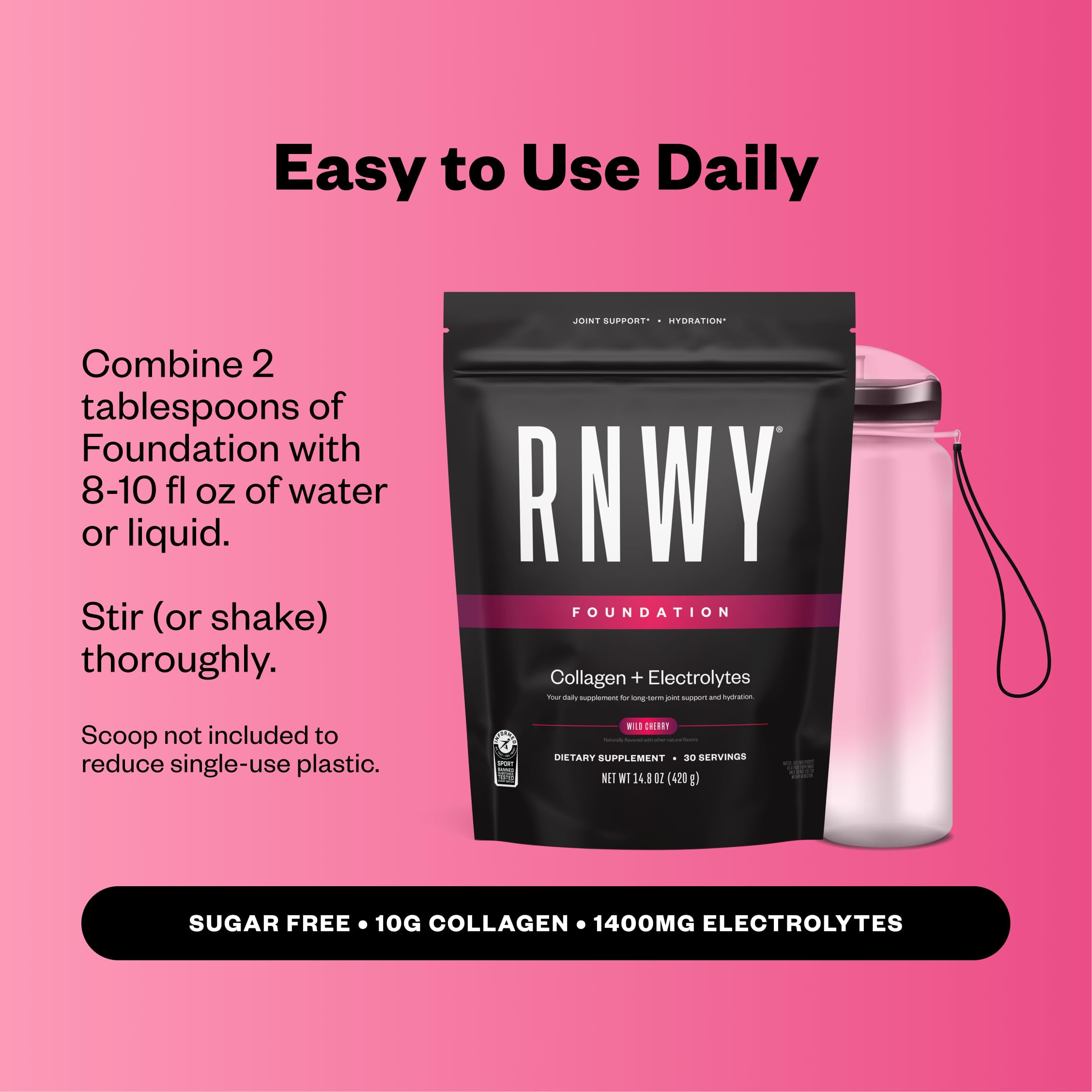 RNWY Collagen Supplement 510g ingredients list