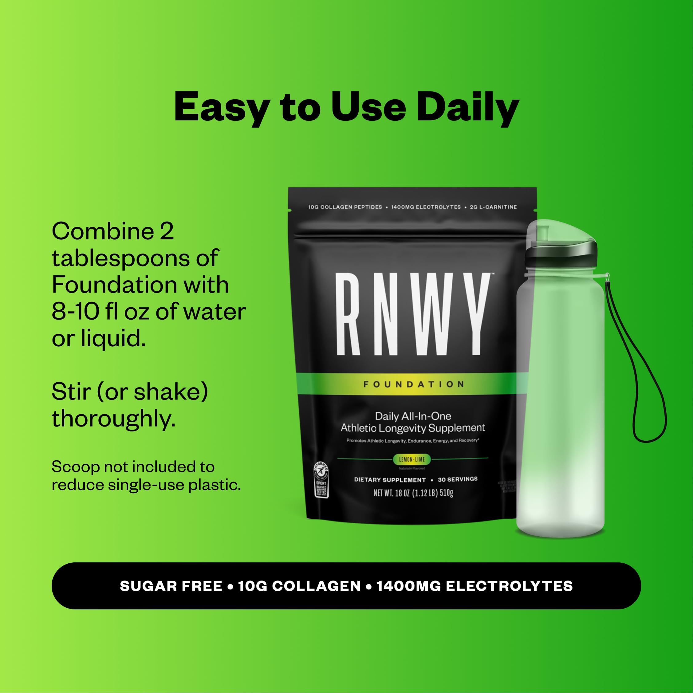 RNWY Foundation Collagen + Electrolytes lifestyle scene