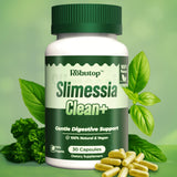 Robutop Slimessia Clean+ Vegan Organic Herbal Supplement Capsules front view