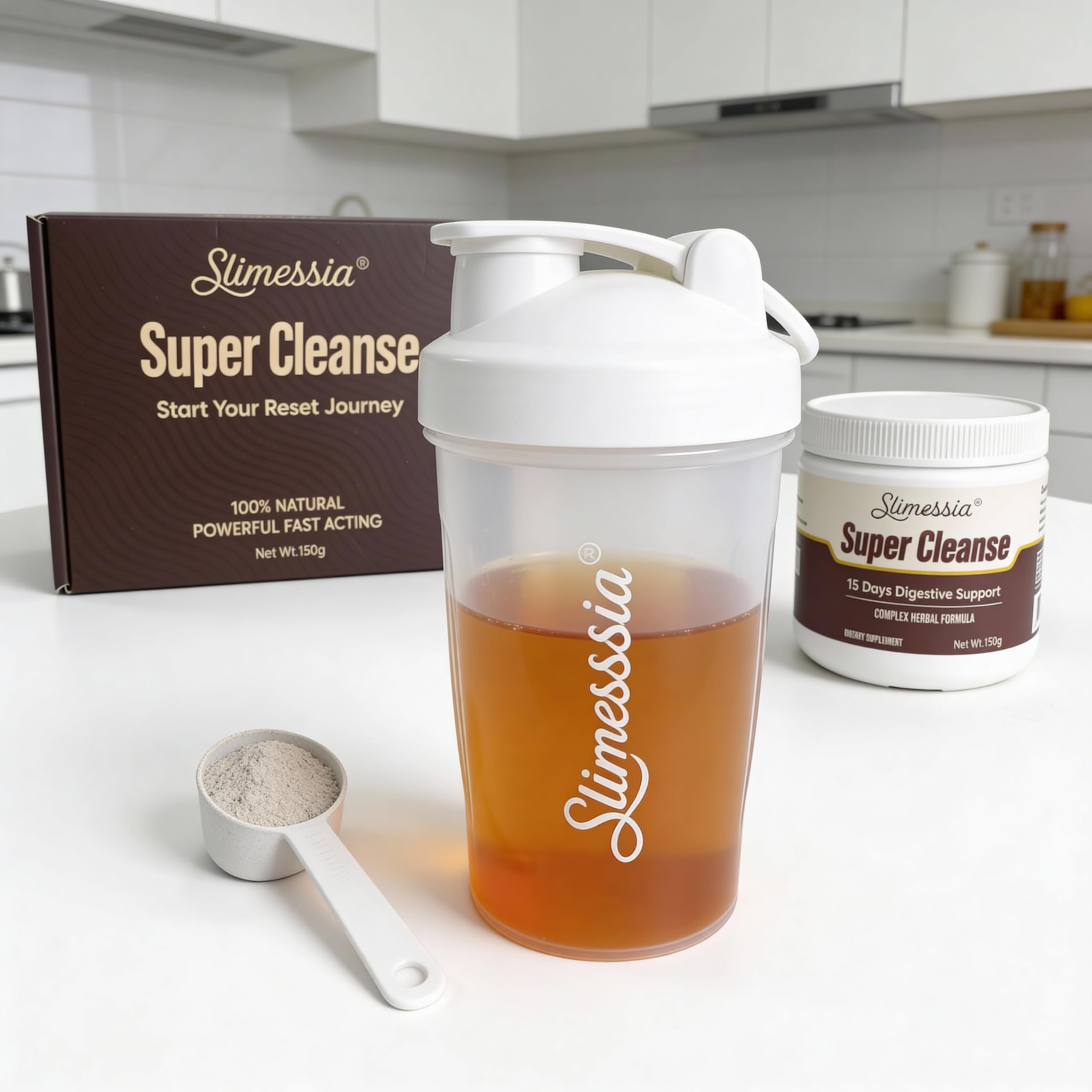 Robutop Slimessia Super Cleanse 400g jar back view