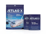 ROCK SOLID JetLagX dietary supplement front view with packaging