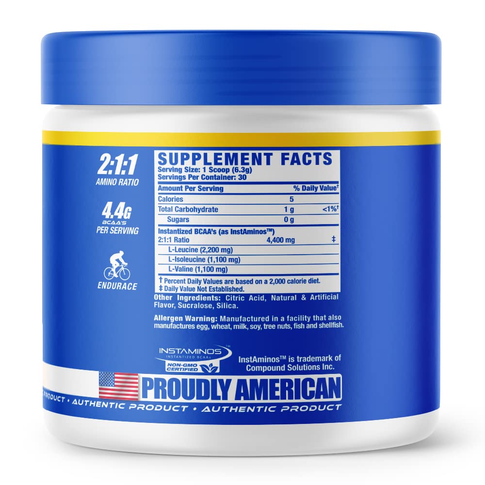 Ronnie Coleman BCAA XS Powder 181g packaging and scoop