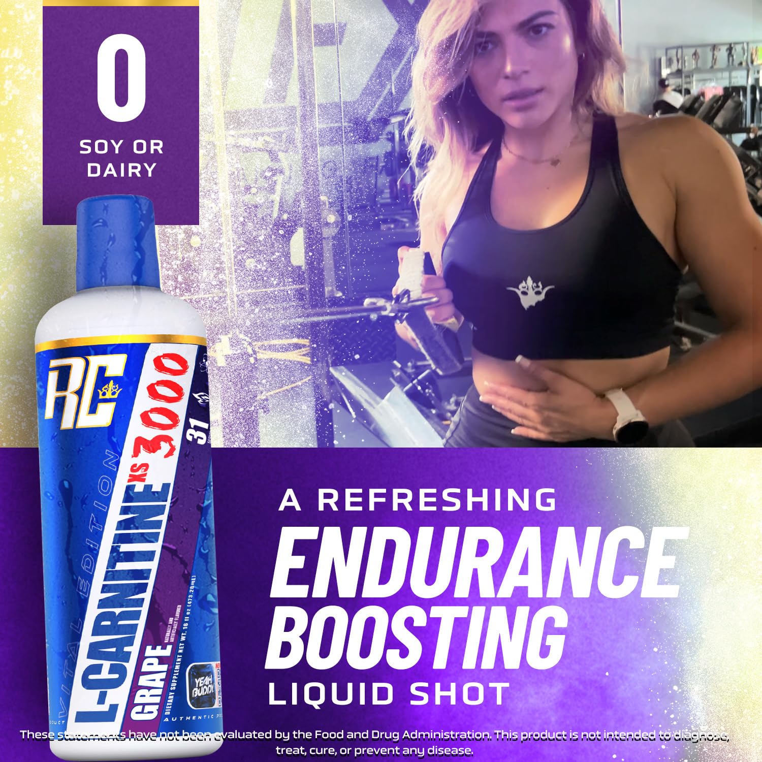 Ronnie Coleman Liquid L-Carnitine 3000 16oz nutritional information
