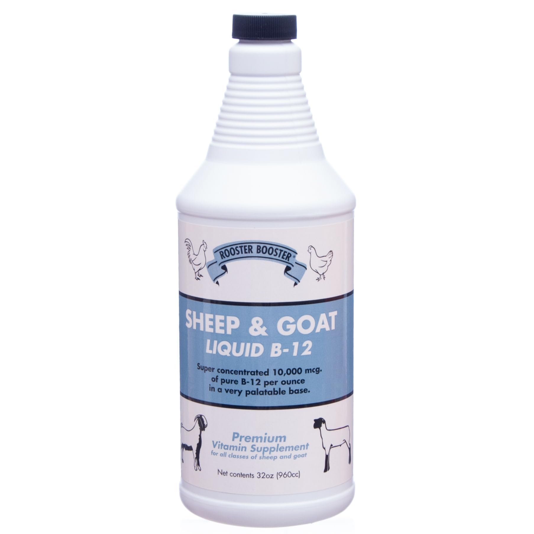 Rooster support Sheep & Goat Liquid B-12 10,000 mcg bottle front view