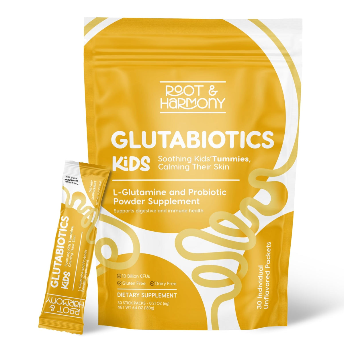 Root and Harmony Probiotic Powder for Kids packaging front view