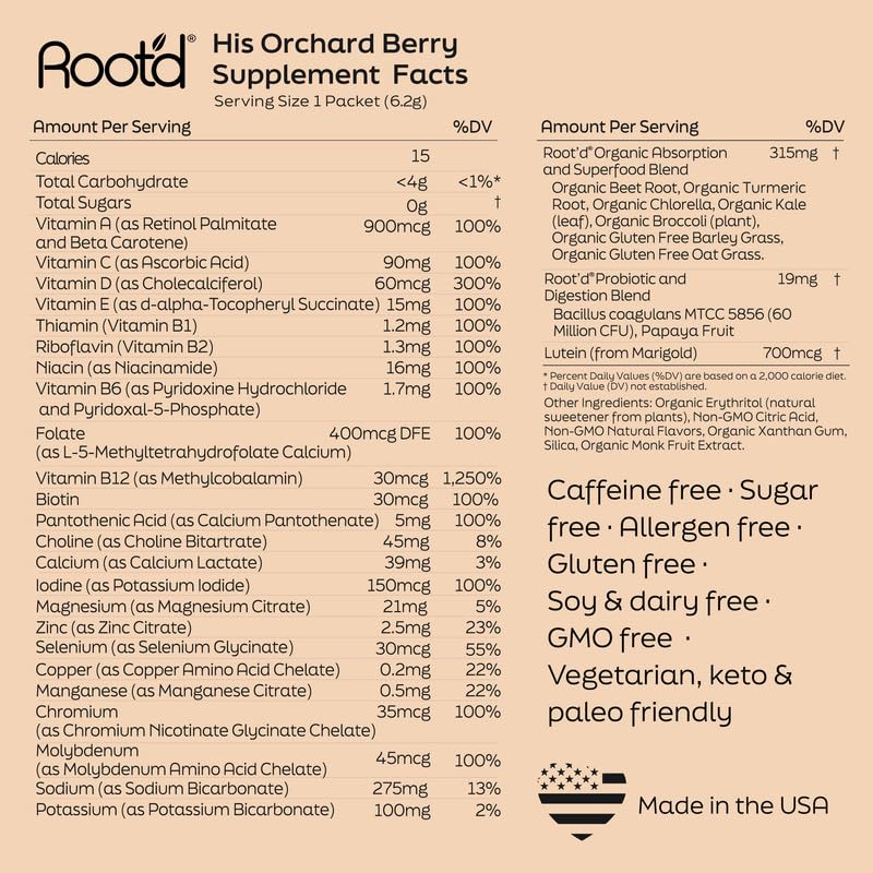 Root'd Multivitamin Drink Mix for Men lifestyle scene with active man