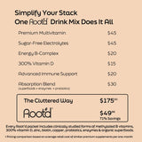 Root'd Multivitamin Drink Mix for Men product side view