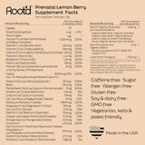 Root'd Prenatal Multivitamins alongside a plant for a natural feel