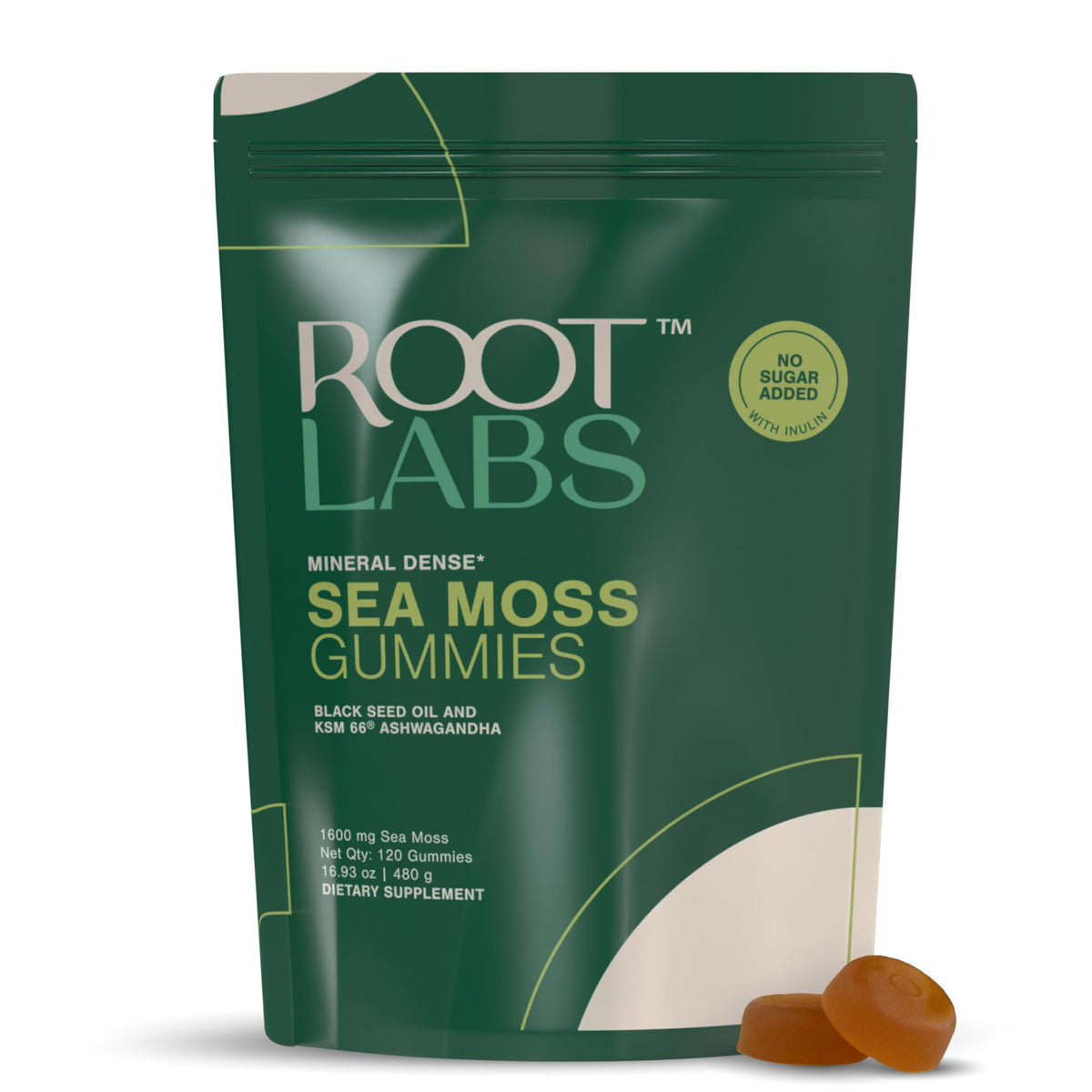 ROOT LABS Sea Moss Gummies front view packaging