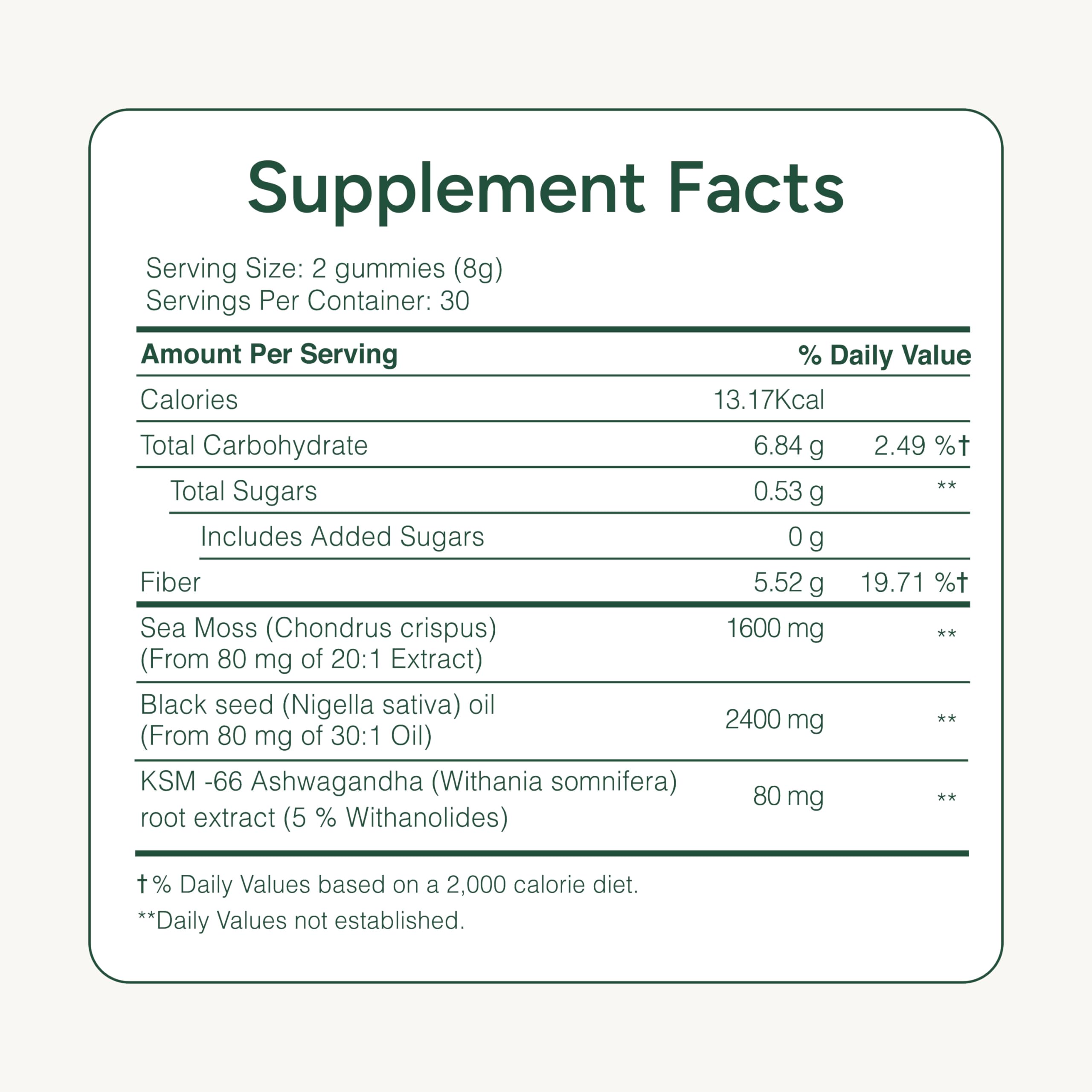 ROOT LABS Sea Moss Gummies with fresh ingredients
