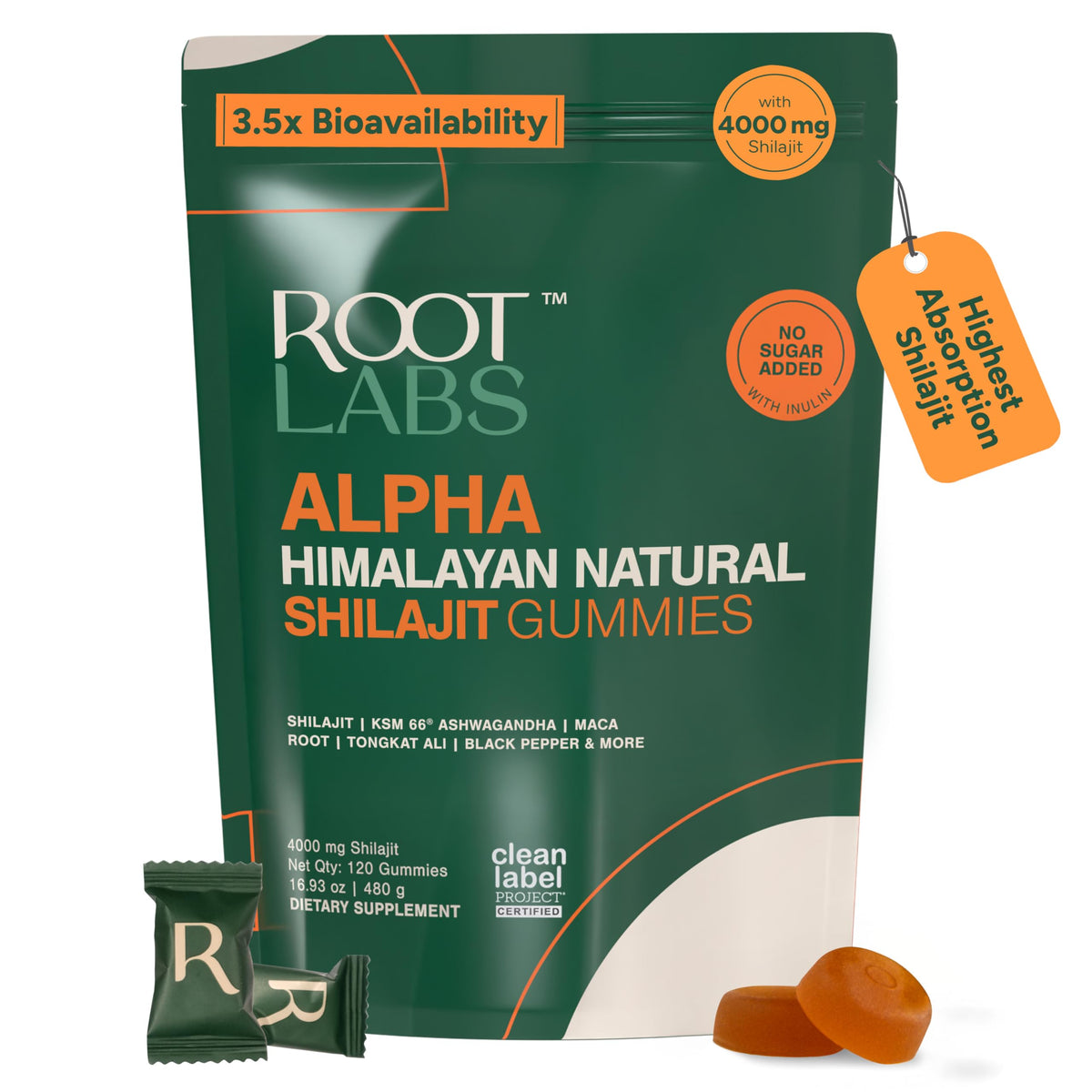 ROOT LABS Shilajit Gummies front view