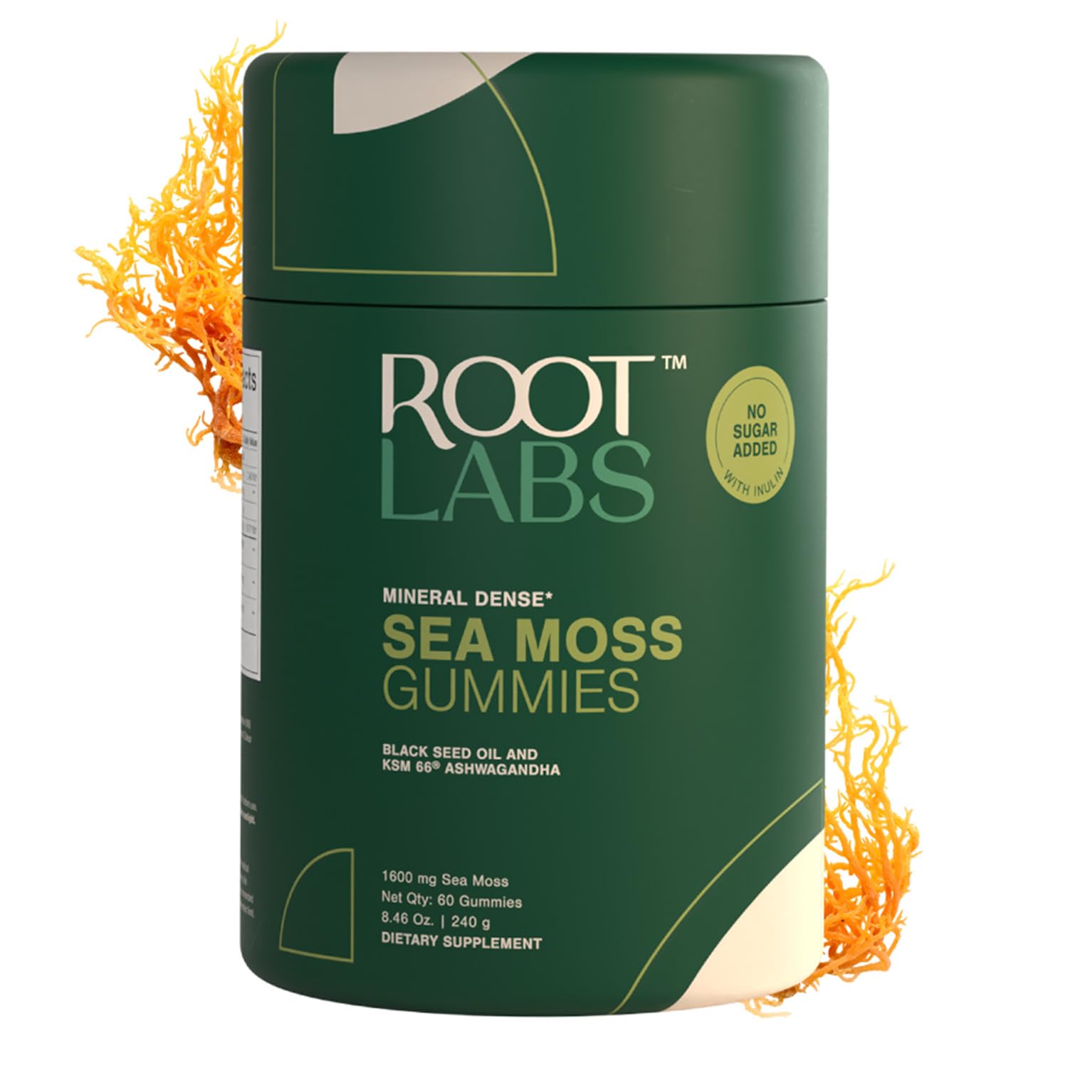 ROOT LABS Shilajit Sea Moss Gummies front view with packaging