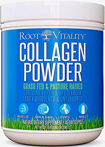 Root Vitality Collagen Peptides Powder 454g front view