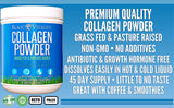 Root Vitality Collagen Peptides Powder nutritional information on packaging